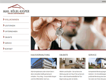 Tablet Screenshot of immobilien-verwaltung.at